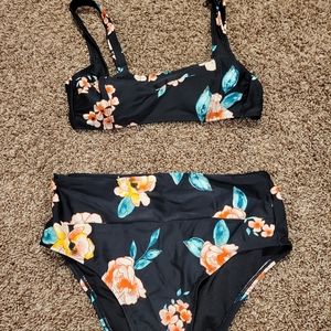 2 piece high waisted bathing suit